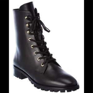 Stuart Weitzman Black Norrie Leather Boots/Booties